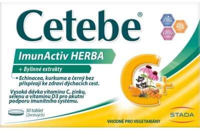 Cetebe ImunActiv HERBA + Extracts from herbs tbl.30